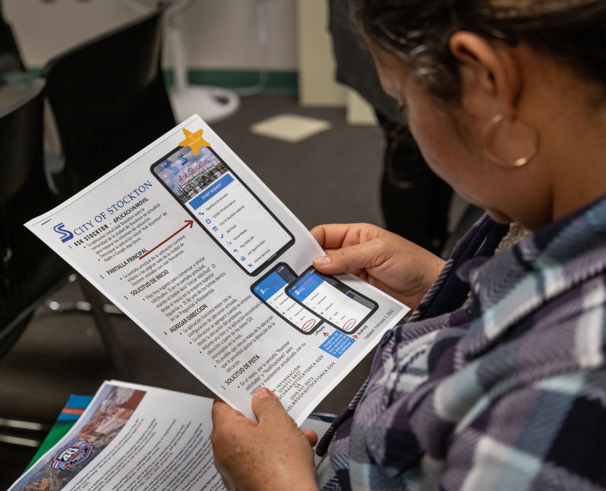 Spanish translator helps residents get involved at Stockton meeting ...